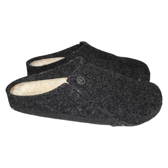 Birkenstock Zermatt Shearling Slipper Wool Felt Anthracite Black 39 Narrow - Picture 4 of 5